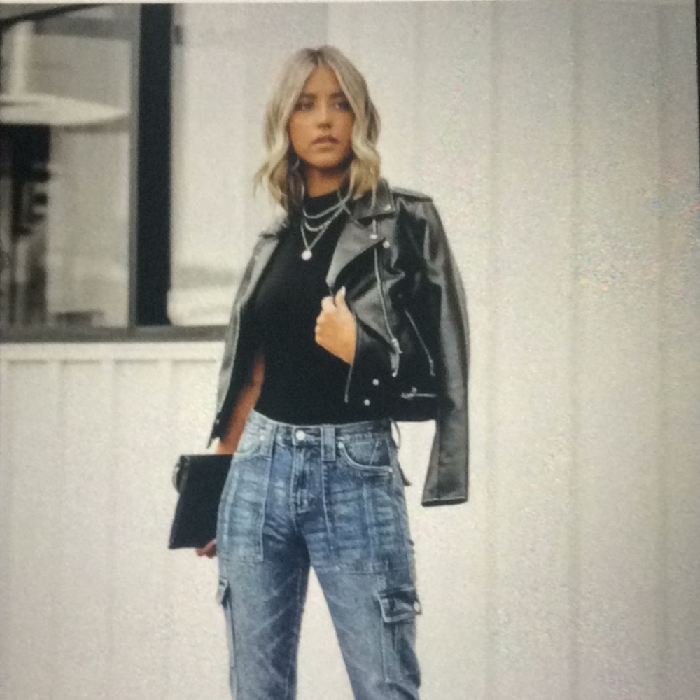 PIPPH HIGH RISE SLIM STRAIGHT CARGO DENIM!❤️👍👖 - Picture 8 of 12